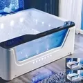 Bồn Tắm Massage Áp Tường Daros HT-37 1.7m