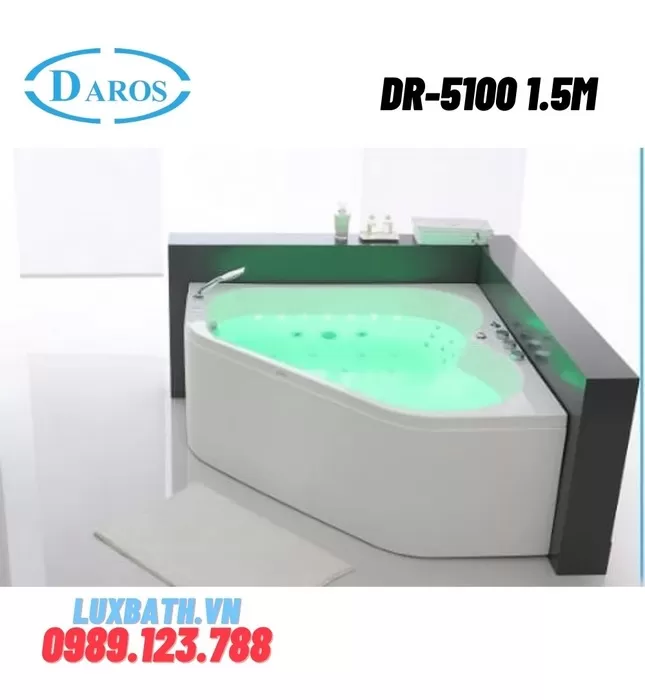 Bồn Tắm Góc Massage Daros DR-5100 1.5m