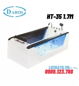Bồn Tắm Massage Áp Tường Daros HT-35 1.7m