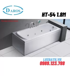Bồn Tắm Massage Áp Tường Daros HT-54 1.8m