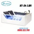 Bồn Tắm Massage Áp Tường Daros HT-34 1.8m