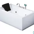 Bồn Tắm Massage Áp Tường Daros HT-56 1.3m