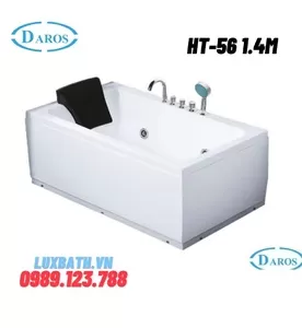 Bồn Tắm Massage Áp Tường Daros HT-56 1.4m