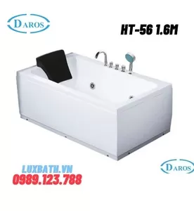 Bồn Tắm Massage Áp Tường Daros HT-56 1.6m