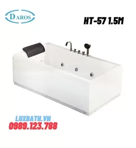 Bồn Tắm Massage Áp Tường Daros HT-57 1.5m