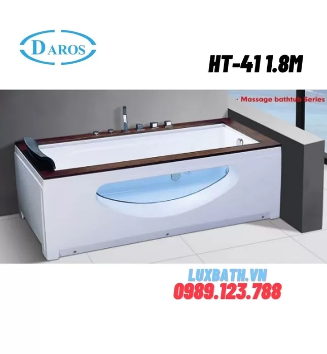 Bồn Tắm Massage Áp Tường Daros HT-41 1.8m