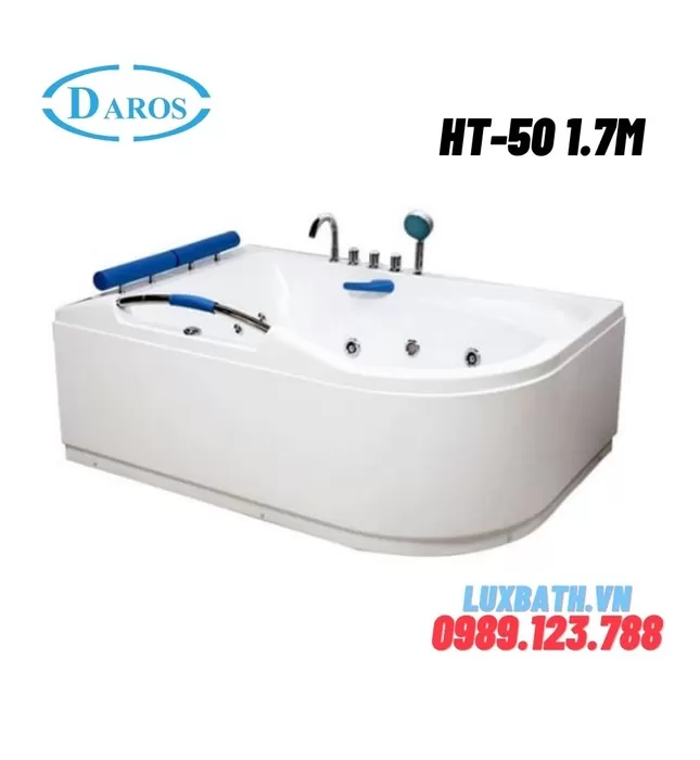 Bồn Tắm Massage Áp Tường Daros HT-50 1.7m