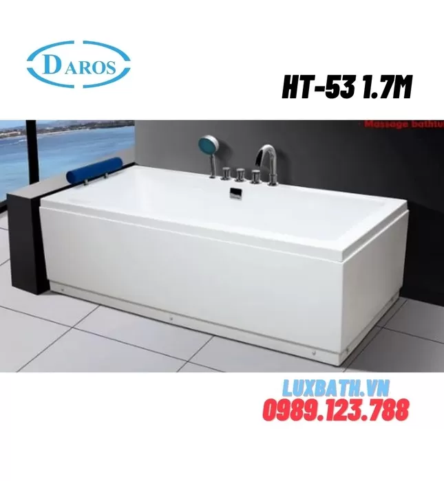 Bồn Tắm Massage Áp Tường Daros HT-53 1.7m