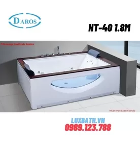 Bồn Tắm Massage Áp Tường Daros HT-40 1.8m