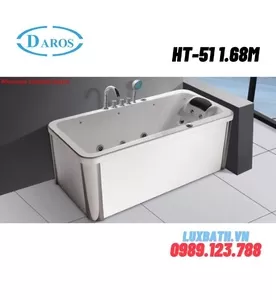 Bồn Tắm Massage Áp Tường Daros HT-51 1.68m