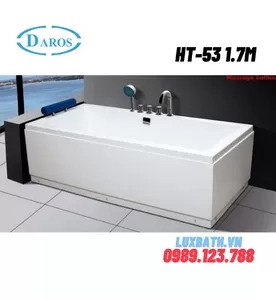 Bồn Tắm Massage Áp Tường Daros HT-53 1.7m