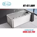 Bồn Tắm Massage Áp Tường Daros HT-51 1.68m