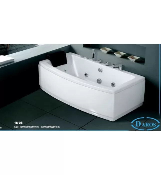 Bồn Tắm Massage Áp Tường Daros DR 16-28 1.7m