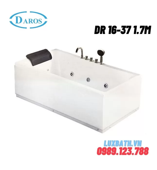 Bồn Tắm Massage Áp Tường Daros DR 16-37 1.7m