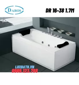 Bồn Tắm Massage Áp Tường Daros DR 16-38 1.7m