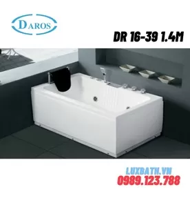 Bồn Tắm Massage Áp Tường Daros DR 16-39 1.4m