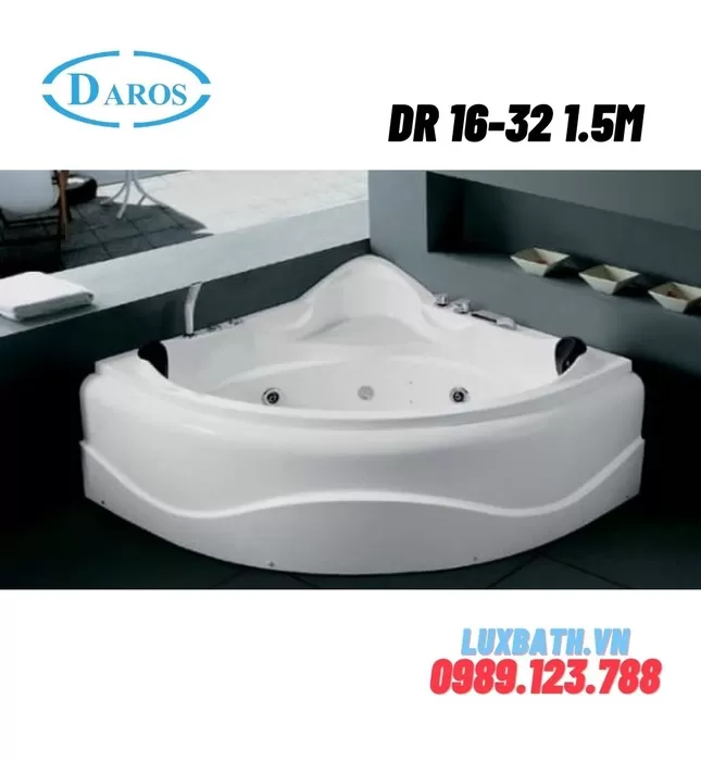 Bồn Tắm Góc Massage Daros DR 16-32 1.5m