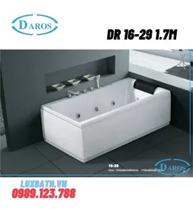 Bồn Tắm Massage Áp Tường Daros DR 16-29 1.7m