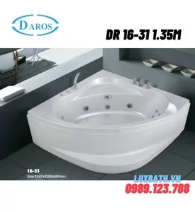 Bồn Tắm Góc Massage Daros DR 16-31 1.35m