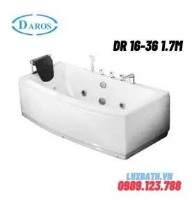 Bồn Tắm Massage Áp Tường Daros DR 16-36 1.7m