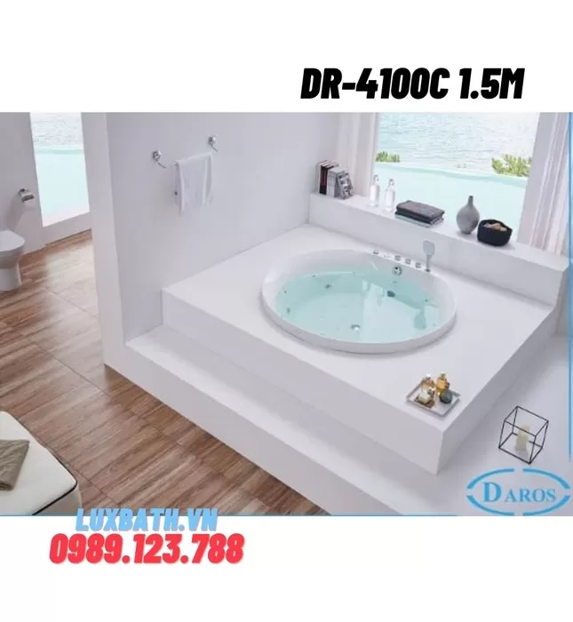 Bồn Tắm Massage Âm Sàn Daros DR-4100C 1.5m
