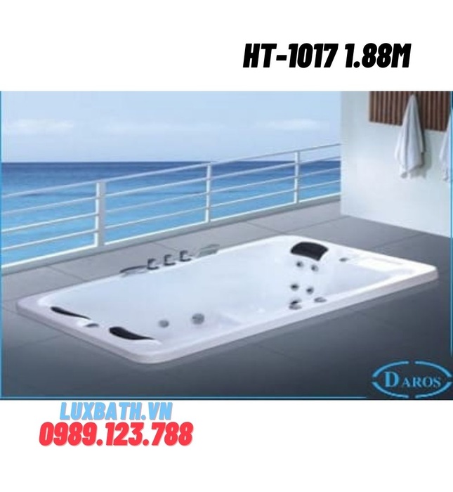 Bồn tắm massage âm sàn Daros HT-1017 1.88m