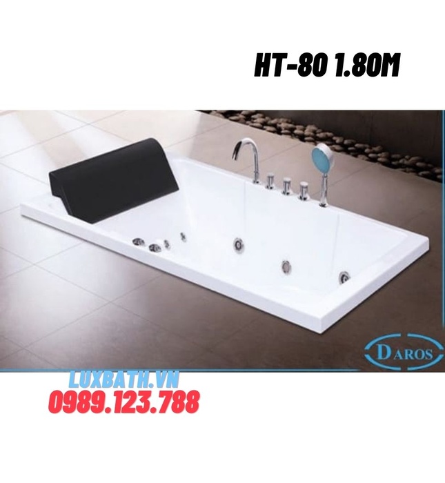 Bồn tắm massage âm sàn Daros HT-80 1.80m 