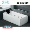 Bồn Tắm Massage Áp Tường Daros DR 16-40 1.6m