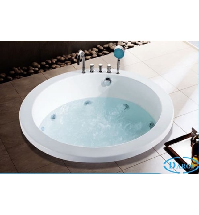 Bồn tắm massage tròn âm sàn Daros HT-87 1.2m 