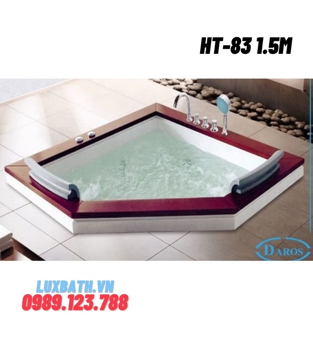 Bồn tắm massage âm sàn Daros HT-83 1.5m  