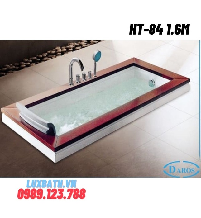 Bồn tắm massage âm sàn Daros HT-84 1.6m 