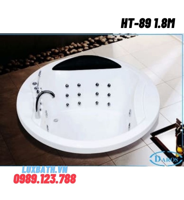 Bồn tắm massage âm sàn Daros HT-89 1.8m 