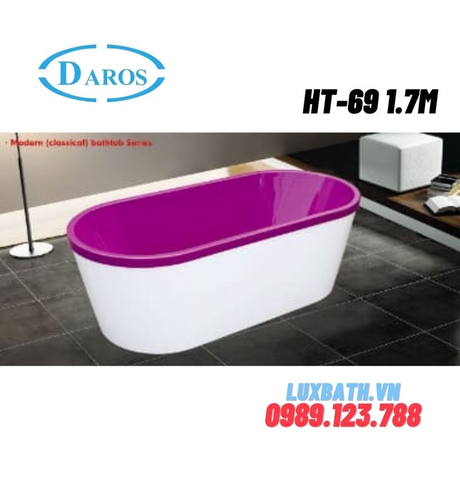 Bồn tắm nghệ thuật Daros HT-69 1.7m 