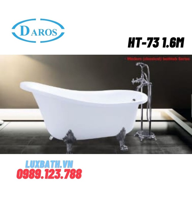 Bồn tắm nghệ thuật Daros HT-73 1.6m 