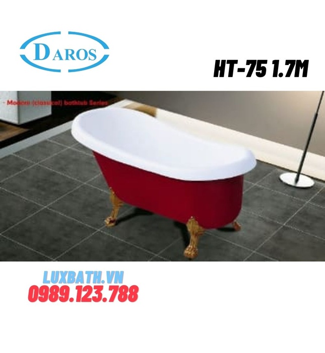 Bồn Tắm Nằm Nghệ Thuật Daros Ht-75 1.7M
