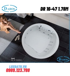 Bồn tắm massage âm sàn Daros DR 16-47 1.78m 