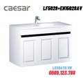 Bộ Tủ chậu lavabo Treo Tường Caesar LF5028+EH15028AV màu trắng