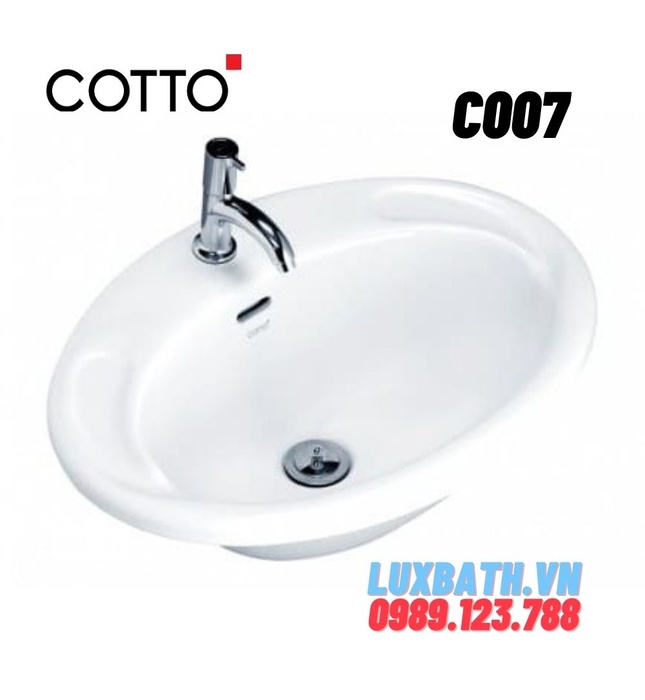 Chậu Rửa Lavabo COTTO C007 Jade Dương Bàn