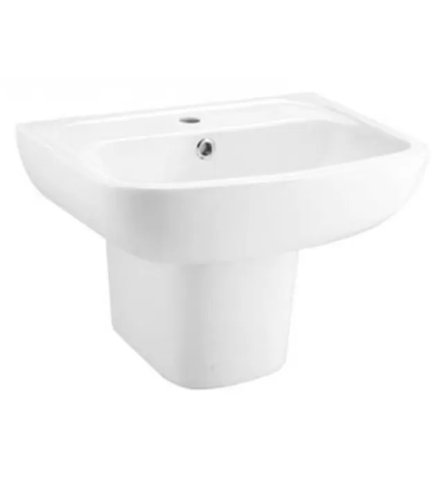 Chậu Lavabo Treo Tường Chân Lửng COTTO C0141/C4241 Brio