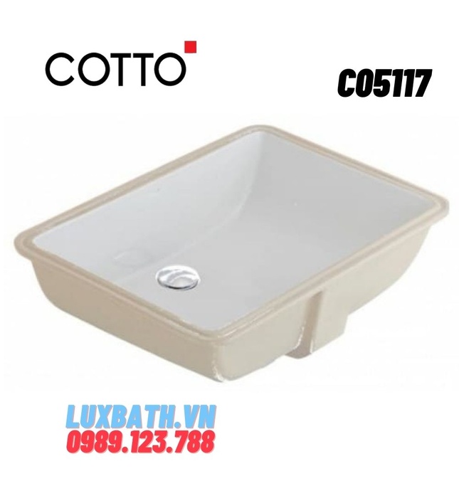 Chậu Rửa Lavabo COTTO C05117 Fresia II Âm Bàn