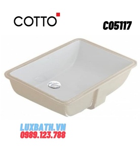 Chậu Rửa Lavabo COTTO C05117 Fresia II Âm Bàn
