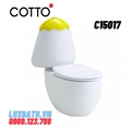 Bàn Cầu 2 Khối nắp thường COTTO C15017 Googai Trẻ Em Thoát Ngang