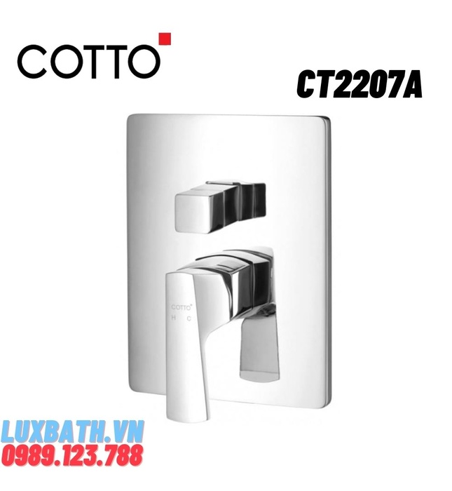Củ Sen Tắm COTTO CT2207A Cubic Nóng Lạnh