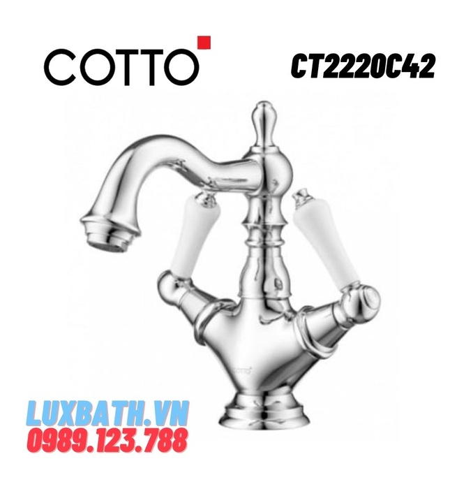 Vòi rửa mặt lavabo nóng lạnh COTTO CT2220C42