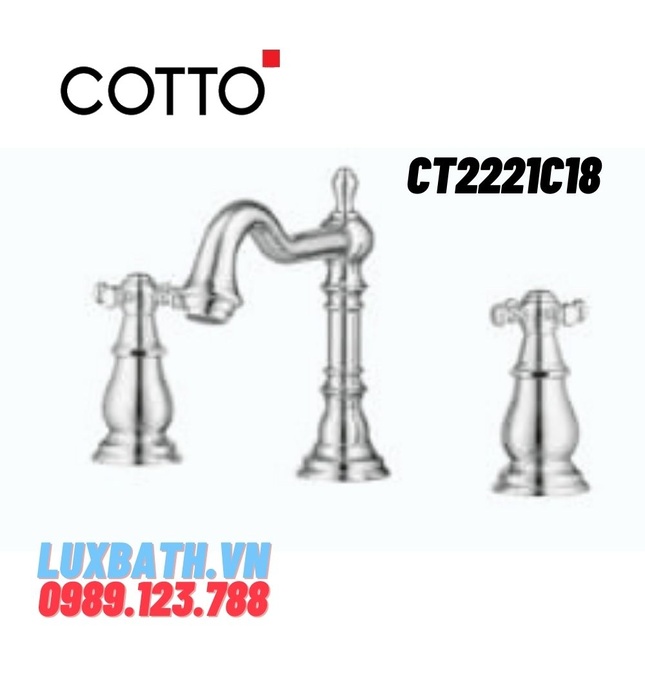 Vòi rửa mặt lavabo nóng lạnh COTTO CT2221C18 