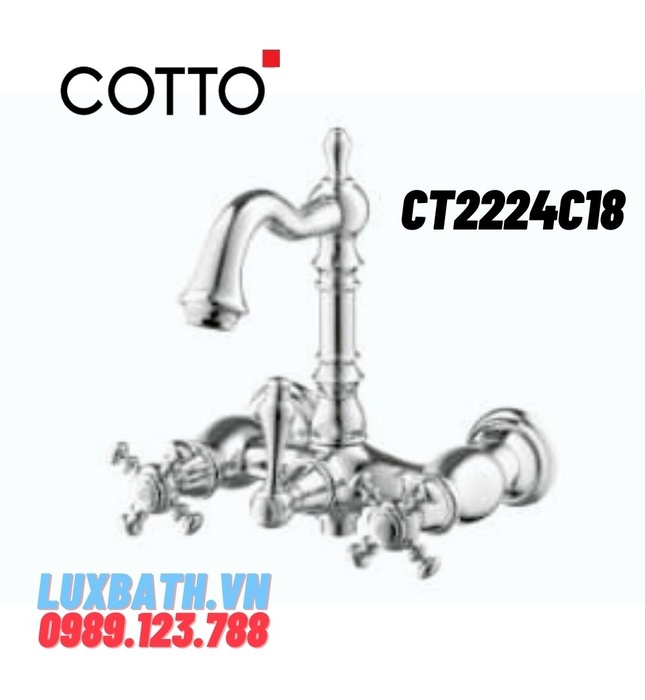 Vòi rửa mặt lavabo nóng lạnh COTTO CT2224C18 