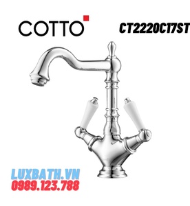 Vòi rửa mặt lavabo nóng lạnh COTTO CT2220C17ST