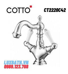 Vòi rửa mặt lavabo nóng lạnh COTTO CT2220C42