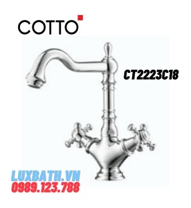 Vòi rửa mặt lavabo nóng lạnh COTTO CT2223C18