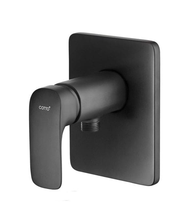 Mặt nạ sen tắm âm tường màu đen COTTO CT1134A#BL